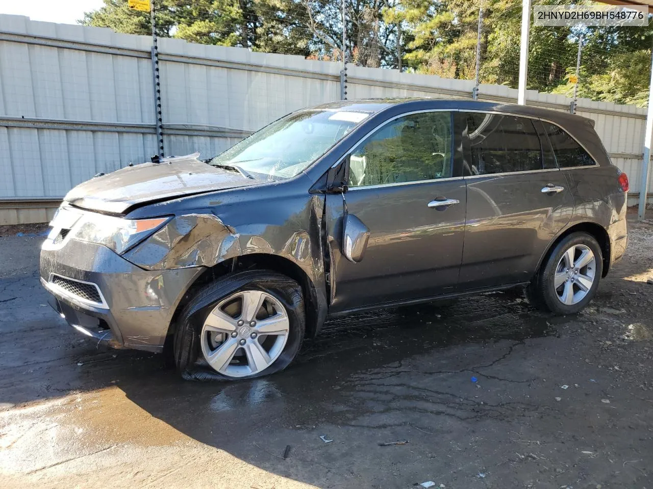 2011 Acura Mdx Technology VIN: 2HNYD2H69BH548776 Lot: 76333164