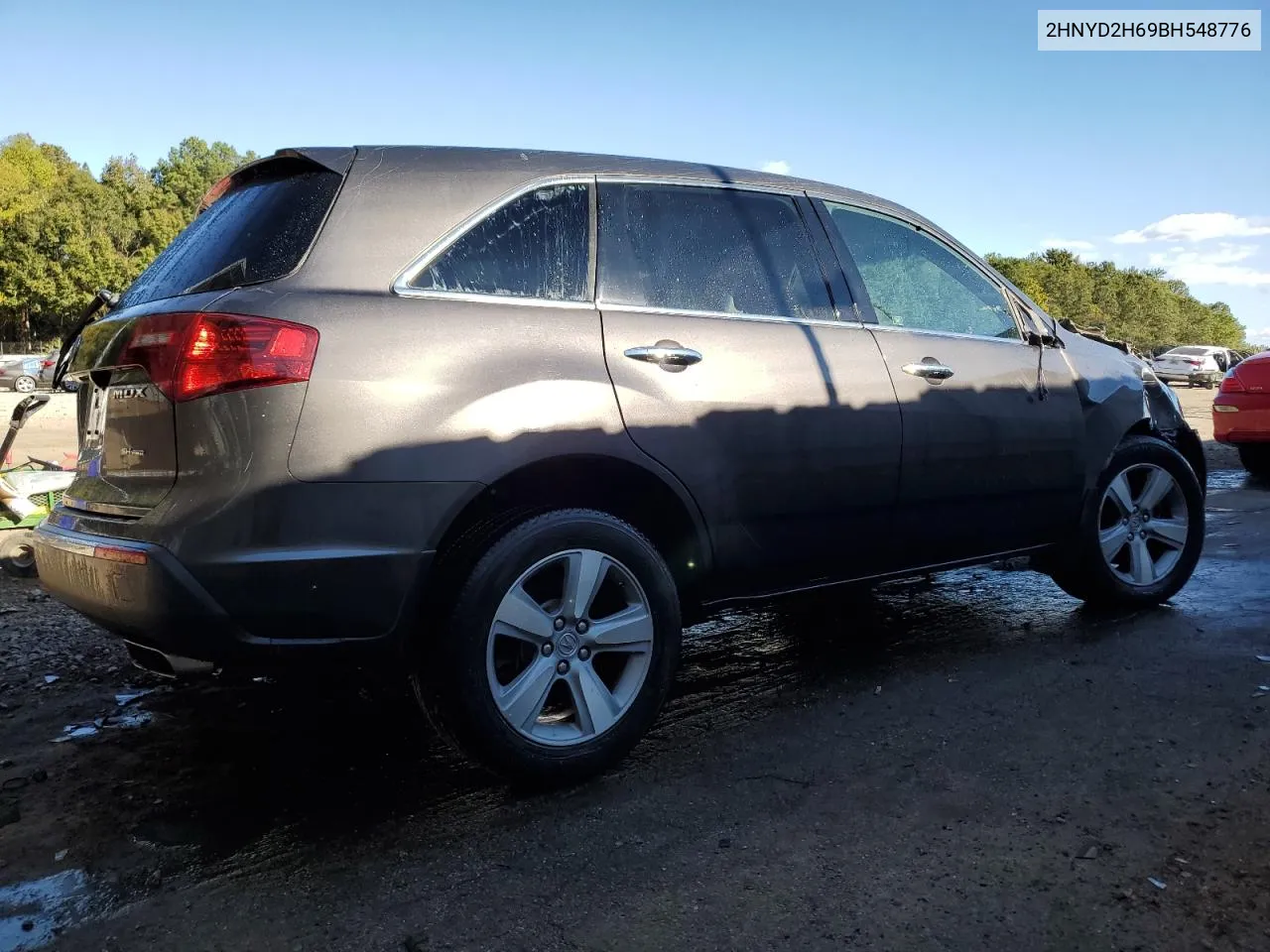 2011 Acura Mdx Technology VIN: 2HNYD2H69BH548776 Lot: 76333164