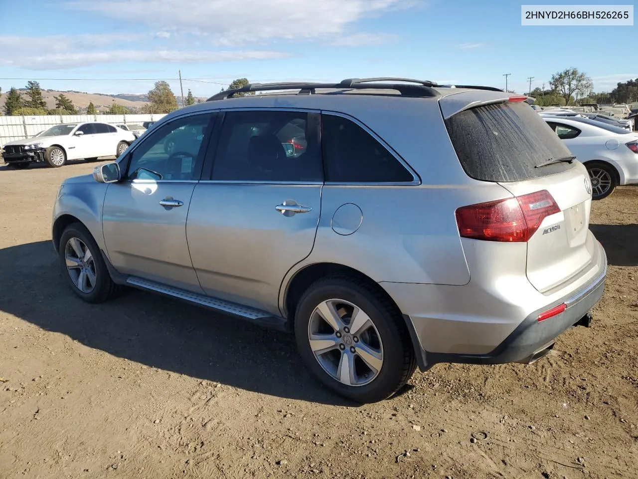 2011 Acura Mdx Technology VIN: 2HNYD2H66BH526265 Lot: 76461964