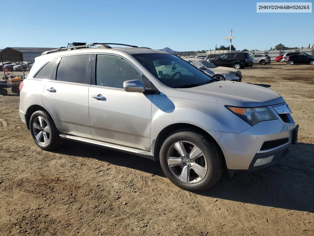 2011 Acura Mdx Technology VIN: 2HNYD2H66BH526265 Lot: 76461964