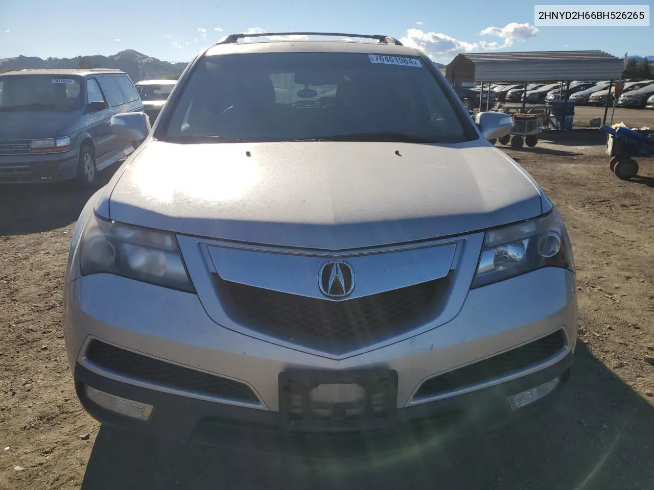 2011 Acura Mdx Technology VIN: 2HNYD2H66BH526265 Lot: 76461964