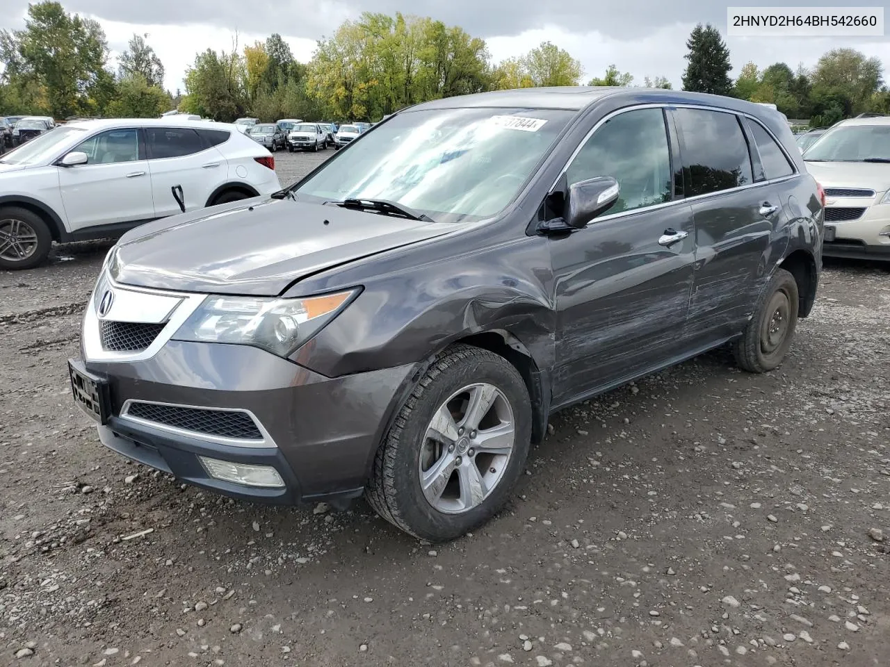 2011 Acura Mdx Technology VIN: 2HNYD2H64BH542660 Lot: 76537844