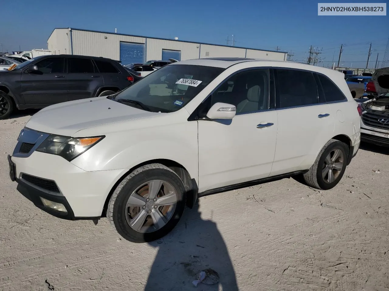 2011 Acura Mdx Technology VIN: 2HNYD2H6XBH538273 Lot: 76587884