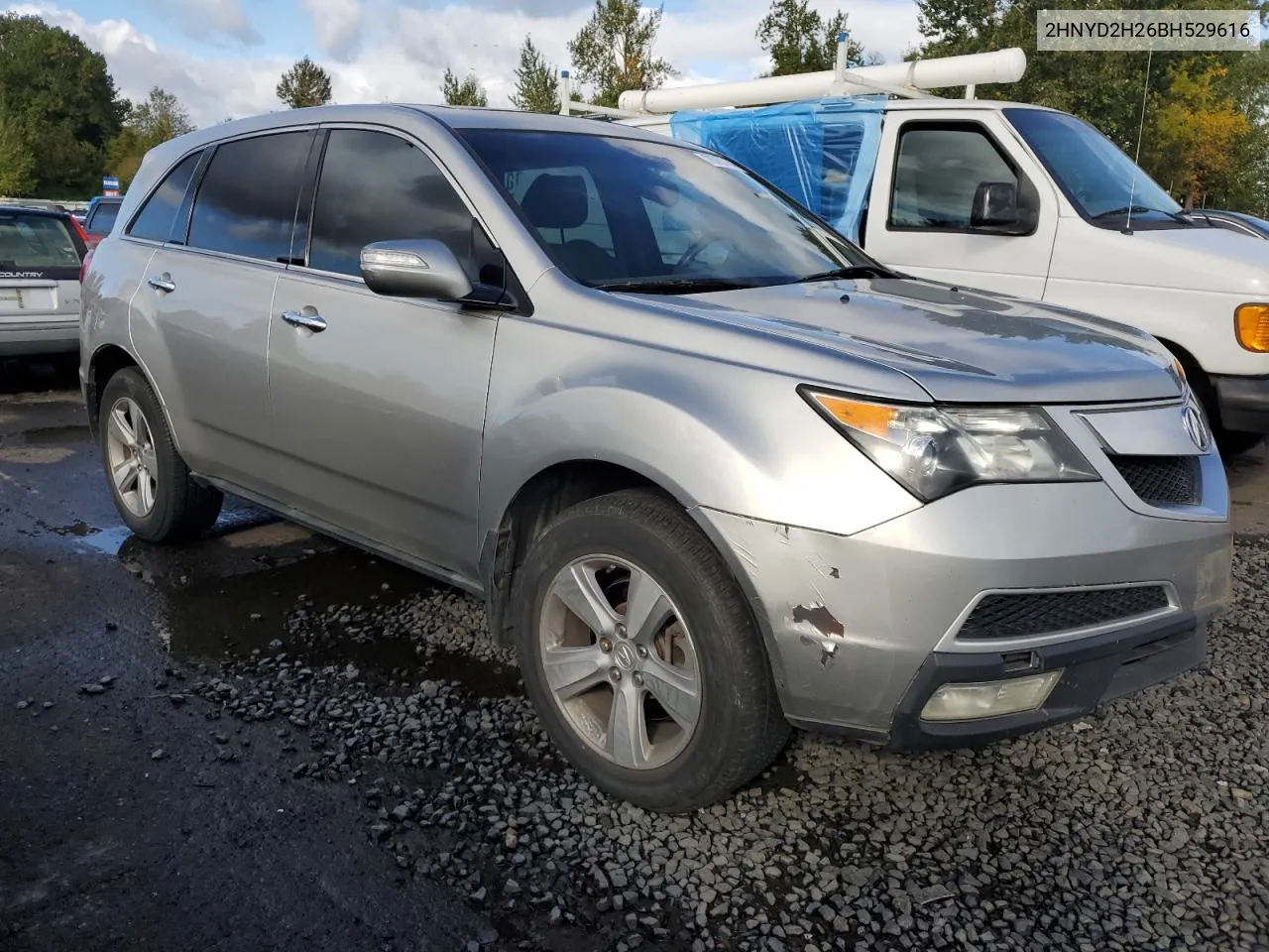 2011 Acura Mdx VIN: 2HNYD2H26BH529616 Lot: 76783784