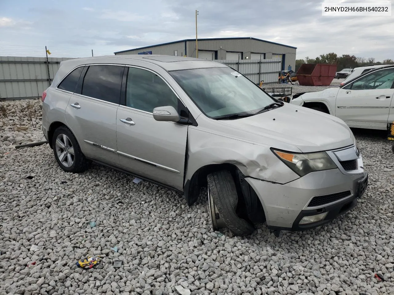 2011 Acura Mdx Technology VIN: 2HNYD2H66BH540232 Lot: 77074544