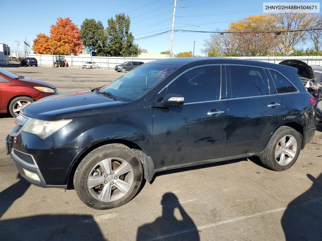 2011 Acura Mdx Technology VIN: 2HNYD2H48BH504671 Lot: 77546464