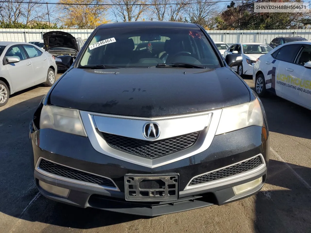 2011 Acura Mdx Technology VIN: 2HNYD2H48BH504671 Lot: 77546464