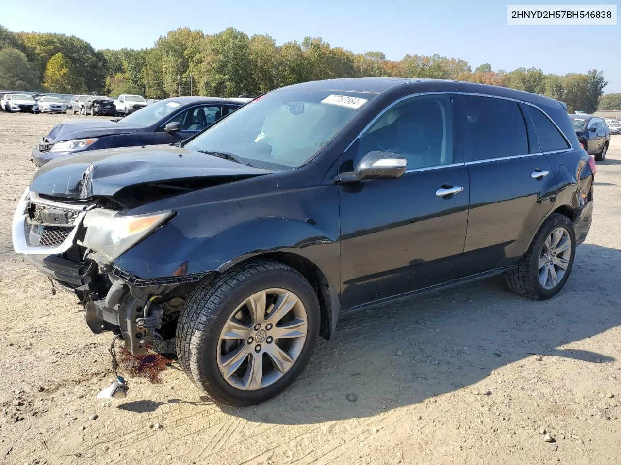 2011 Acura Mdx Advance VIN: 2HNYD2H57BH546838 Lot: 77767564