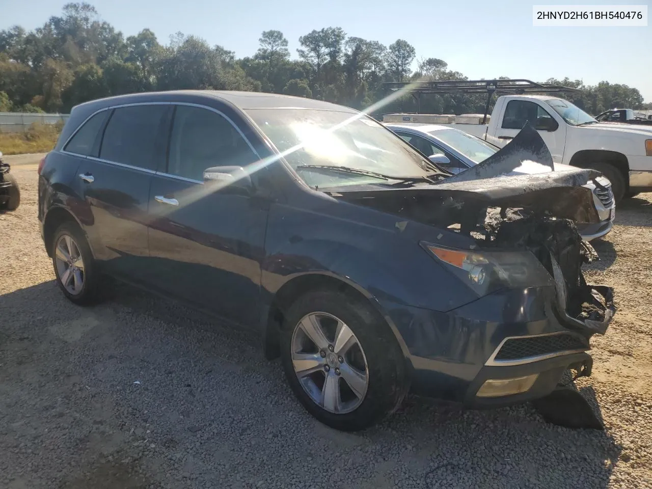 2011 Acura Mdx Technology VIN: 2HNYD2H61BH540476 Lot: 77837094