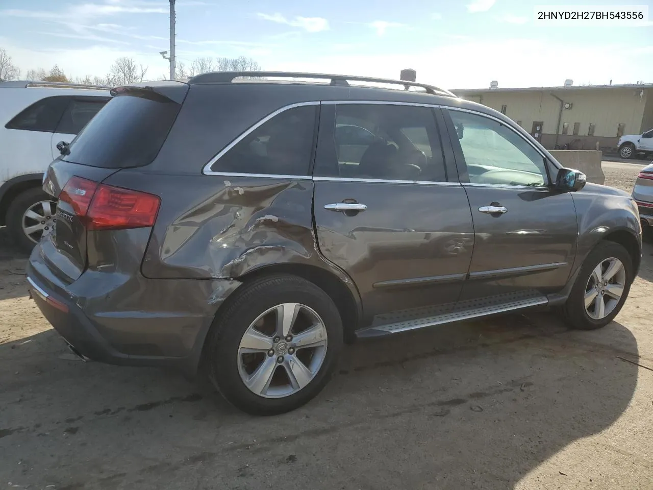 2011 Acura Mdx VIN: 2HNYD2H27BH543556 Lot: 78249964