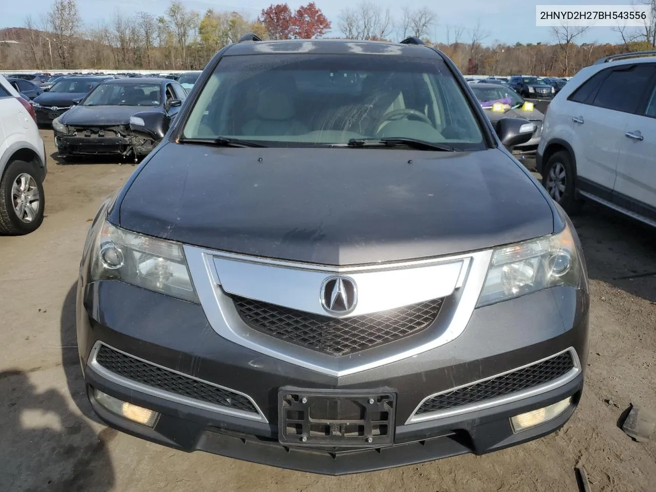 2011 Acura Mdx VIN: 2HNYD2H27BH543556 Lot: 78249964