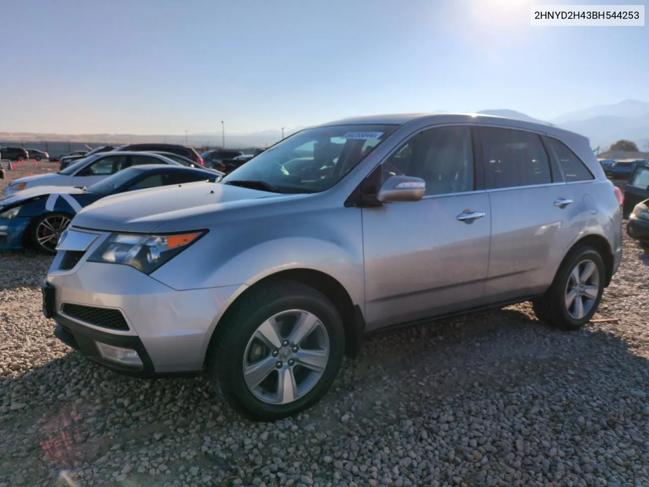 2011 Acura Mdx Technology VIN: 2HNYD2H43BH544253 Lot: 80255844