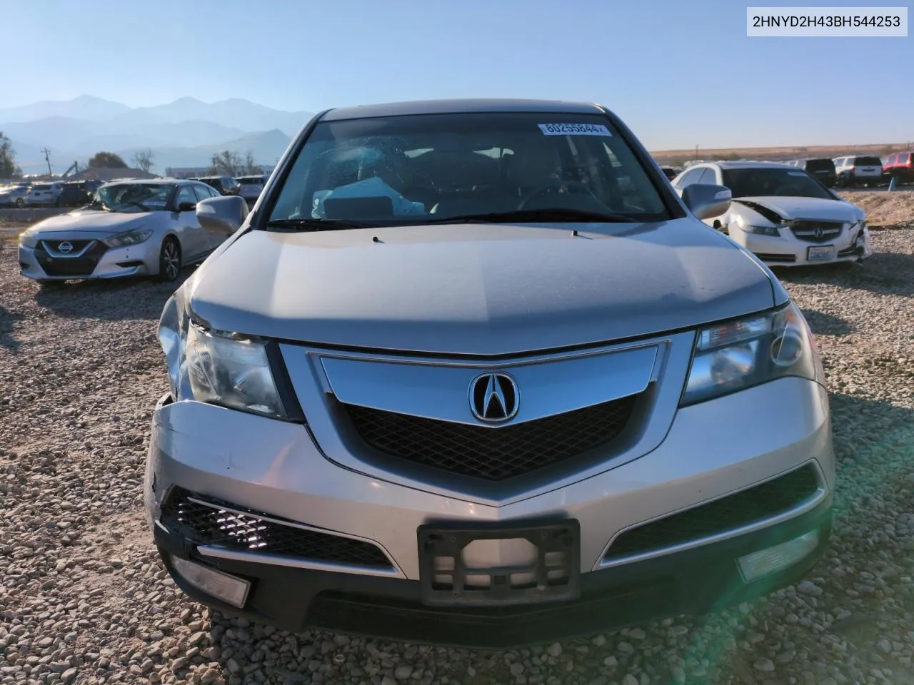 2011 Acura Mdx Technology VIN: 2HNYD2H43BH544253 Lot: 80255844