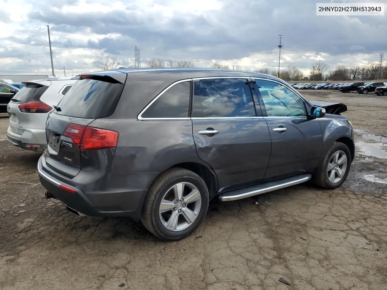 2011 Acura Mdx VIN: 2HNYD2H27BH513943 Lot: 80343034