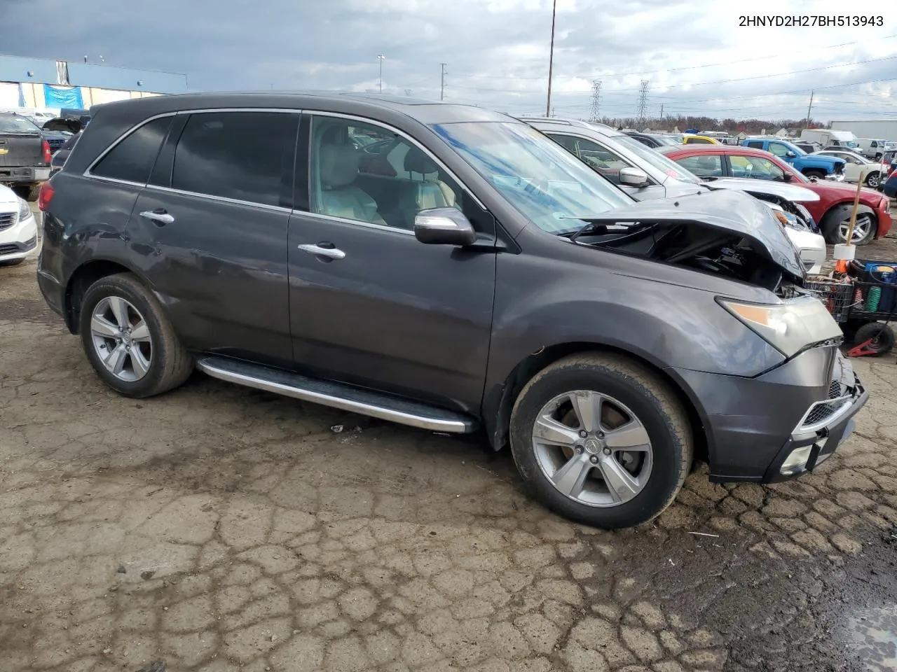 2011 Acura Mdx VIN: 2HNYD2H27BH513943 Lot: 80343034