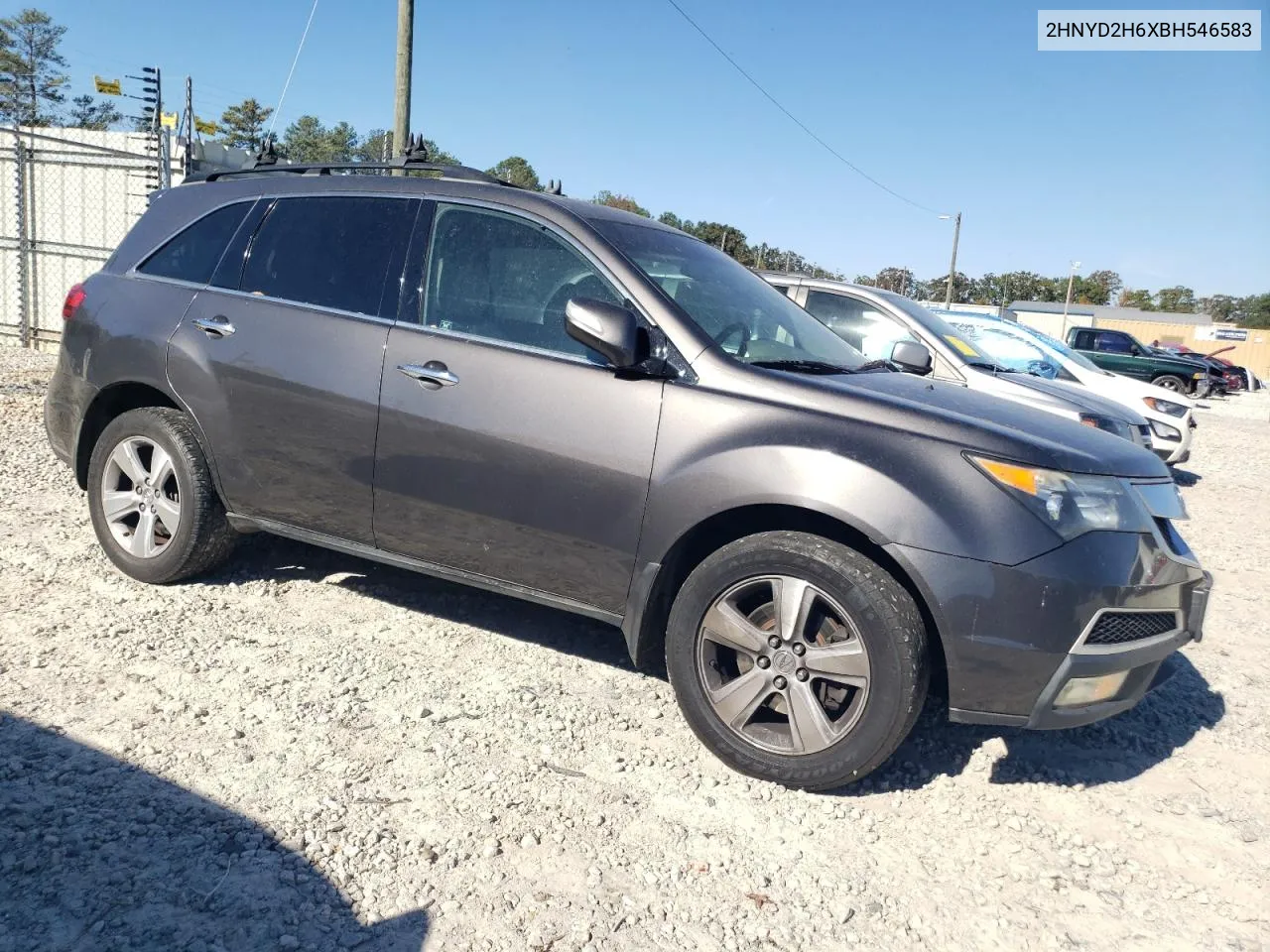 2011 Acura Mdx Technology VIN: 2HNYD2H6XBH546583 Lot: 80666564