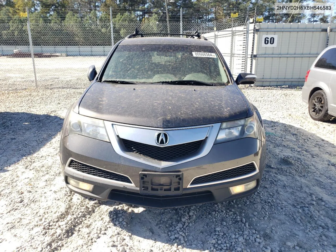 2011 Acura Mdx Technology VIN: 2HNYD2H6XBH546583 Lot: 80666564