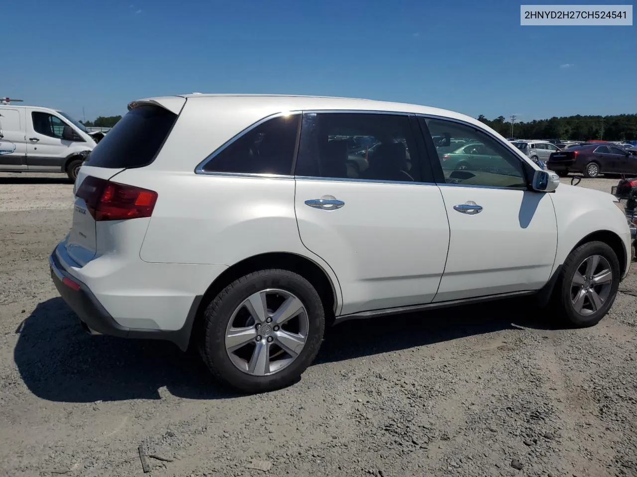 2012 Acura Mdx VIN: 2HNYD2H27CH524541 Lot: 56075604