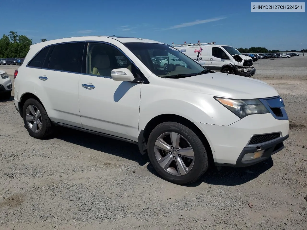 2012 Acura Mdx VIN: 2HNYD2H27CH524541 Lot: 56075604