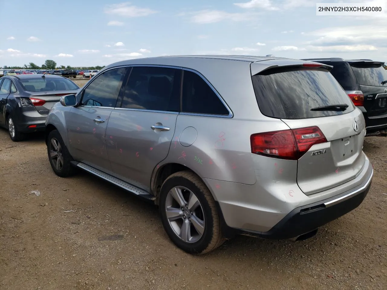 2012 Acura Mdx Technology VIN: 2HNYD2H3XCH540080 Lot: 60205444