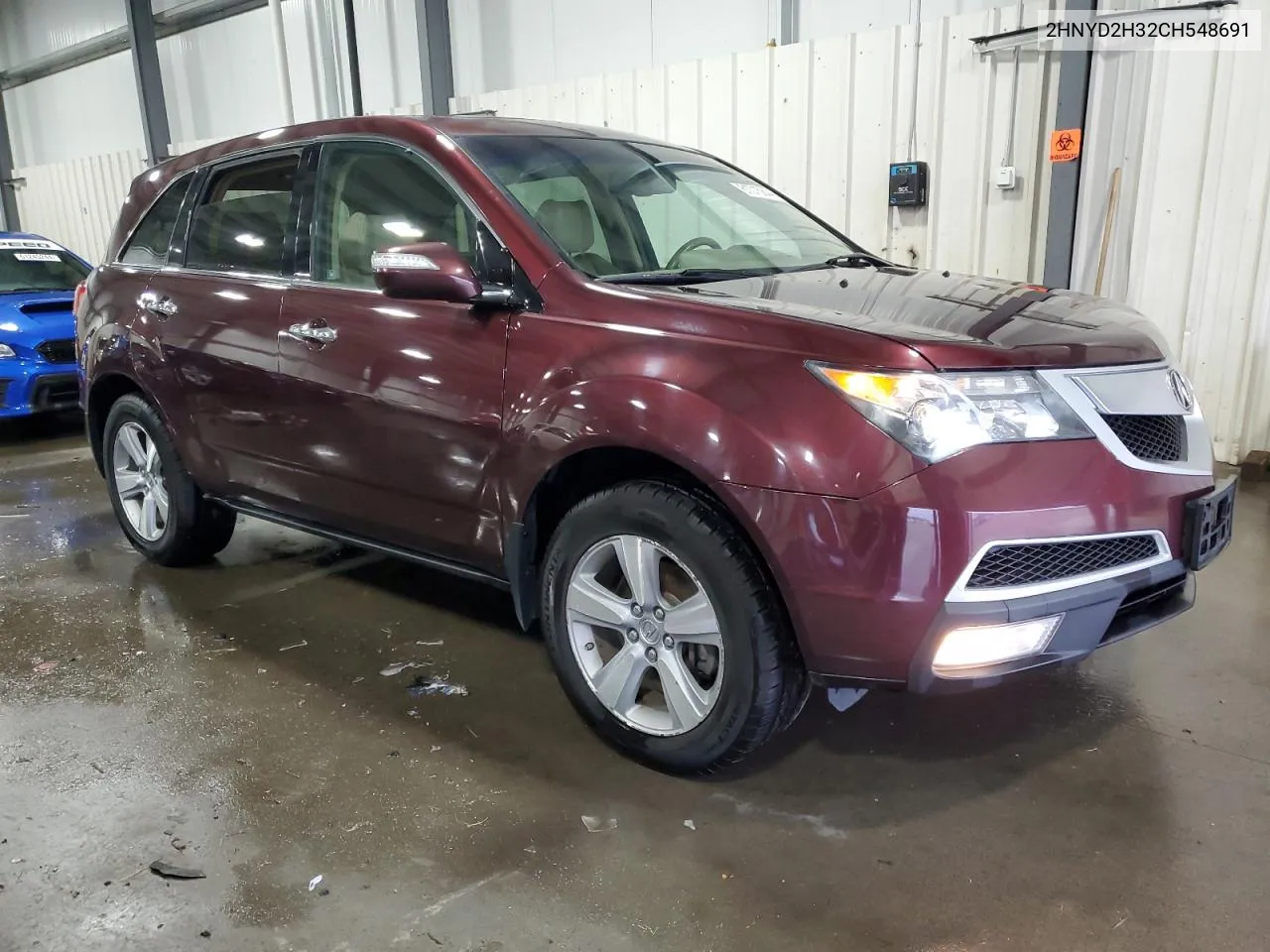 2012 Acura Mdx Technology VIN: 2HNYD2H32CH548691 Lot: 61015844