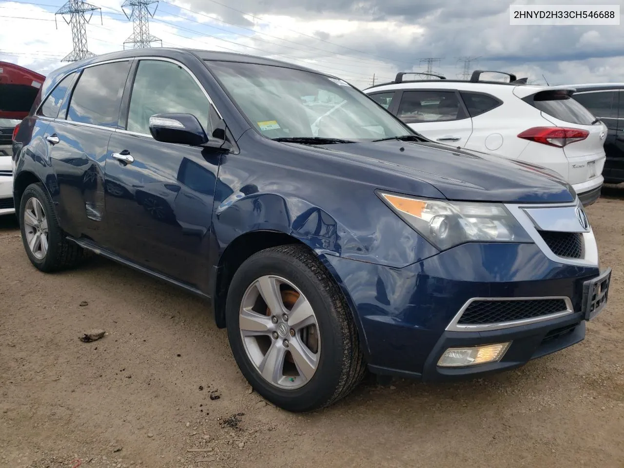 2012 Acura Mdx Technology VIN: 2HNYD2H33CH546688 Lot: 61634324