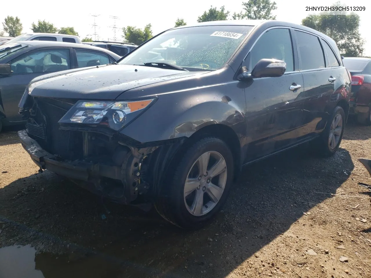 2012 Acura Mdx Technology VIN: 2HNYD2H39CH513209 Lot: 61718654