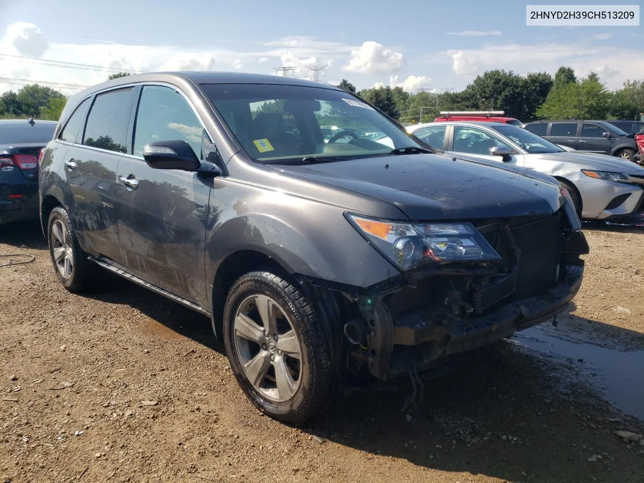 2012 Acura Mdx Technology VIN: 2HNYD2H39CH513209 Lot: 61718654