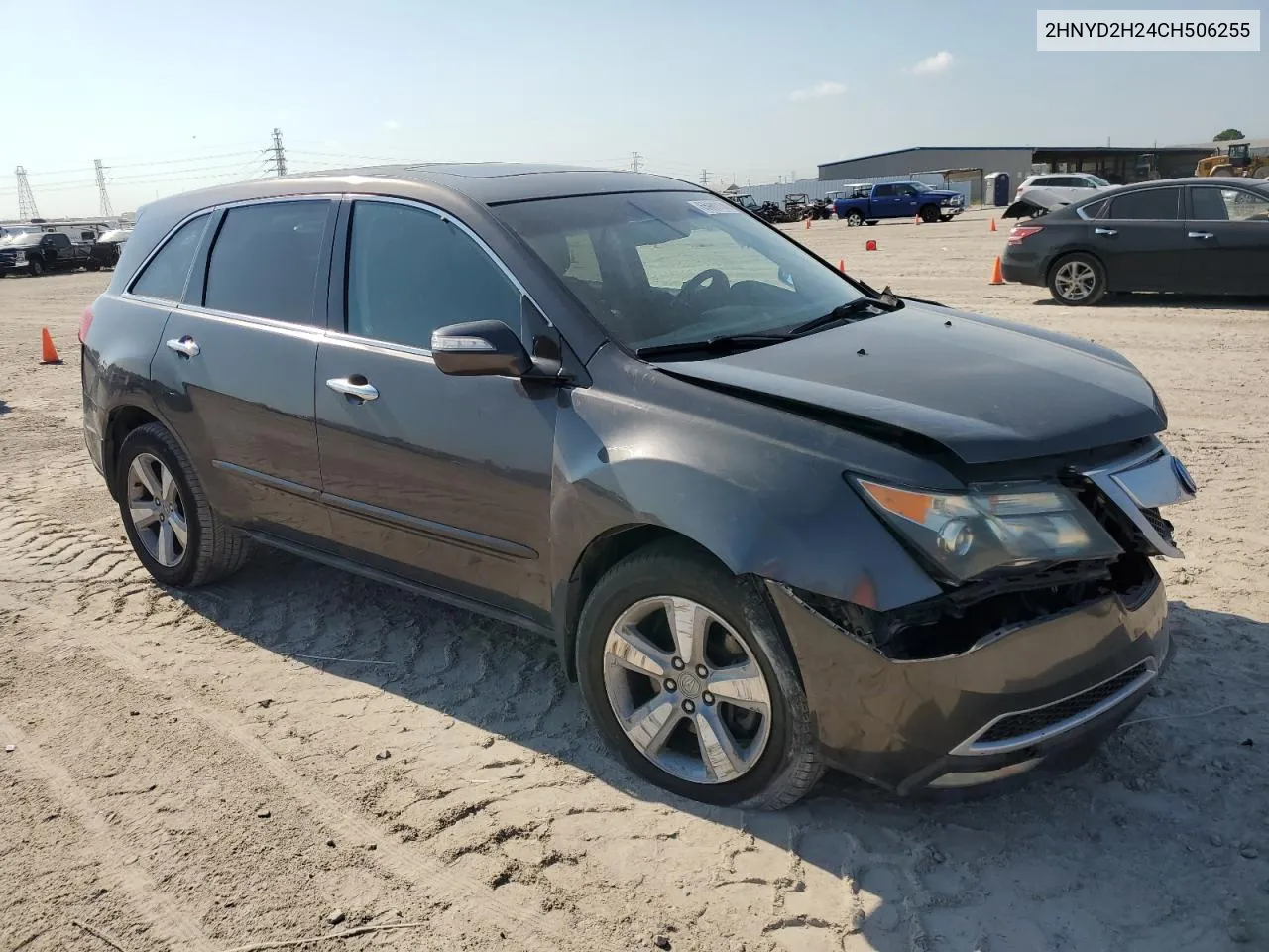 2012 Acura Mdx VIN: 2HNYD2H24CH506255 Lot: 65961134