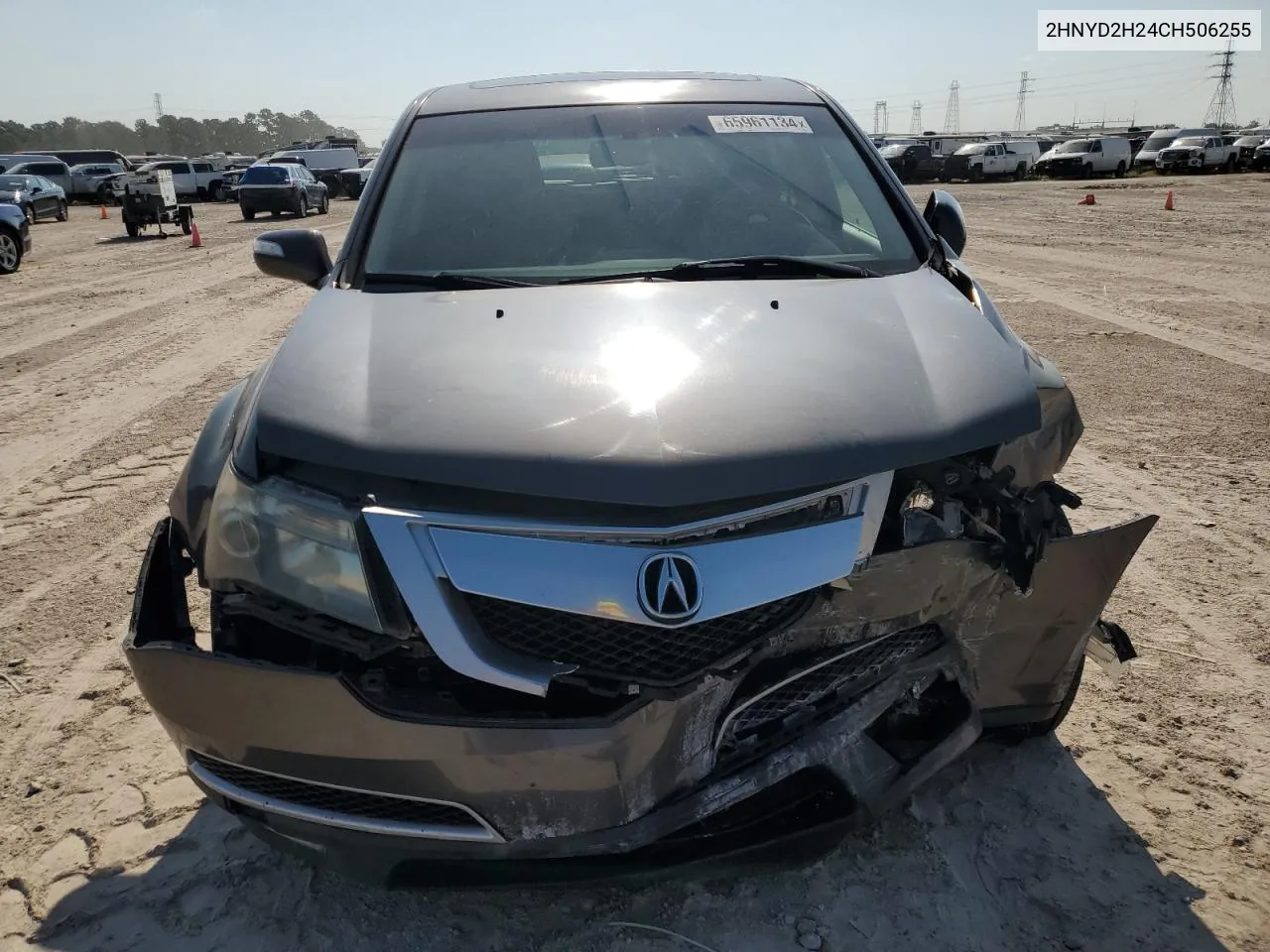 2012 Acura Mdx VIN: 2HNYD2H24CH506255 Lot: 65961134