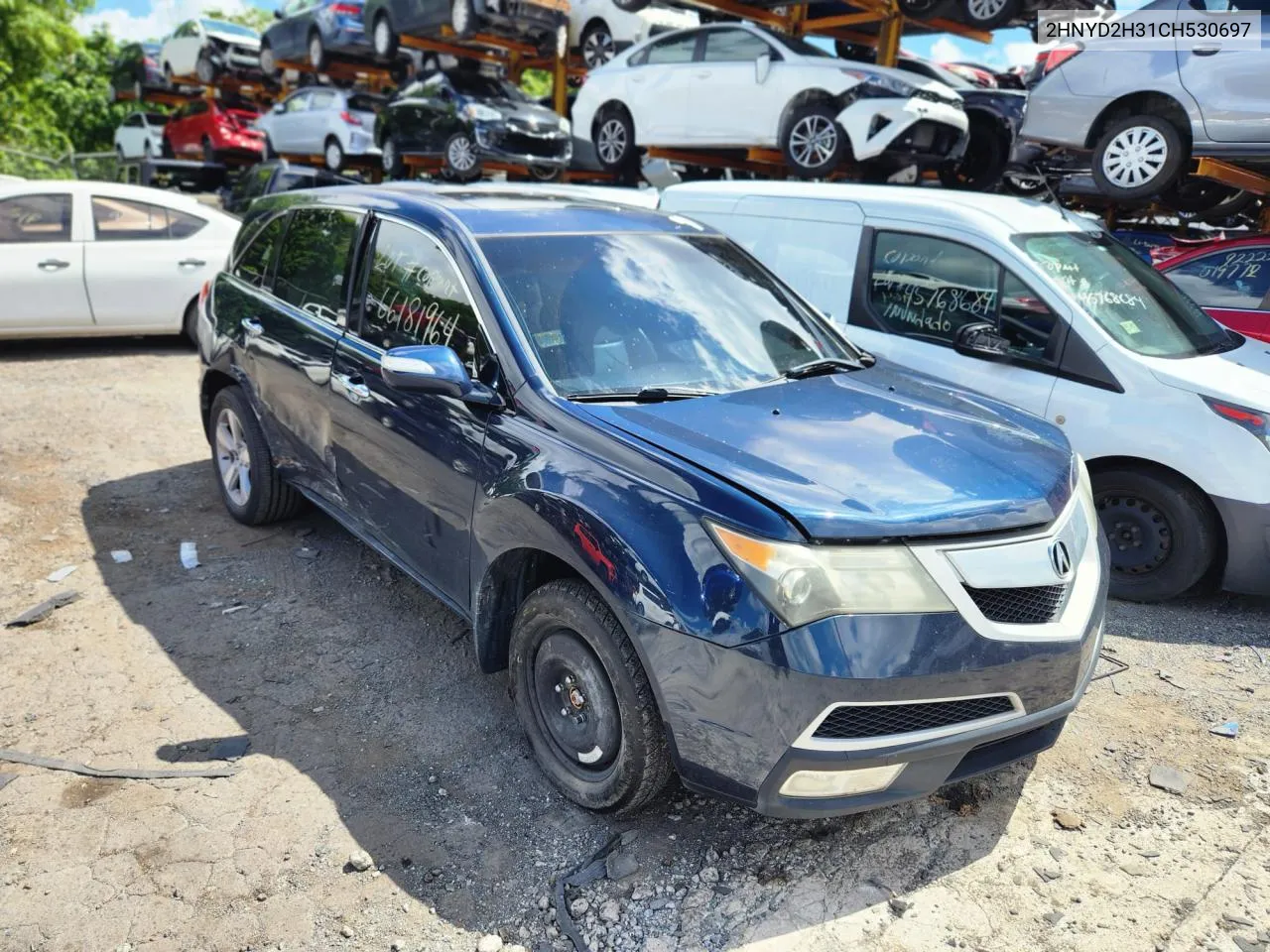 2012 Acura Mdx Technology VIN: 2HNYD2H31CH530697 Lot: 66181964