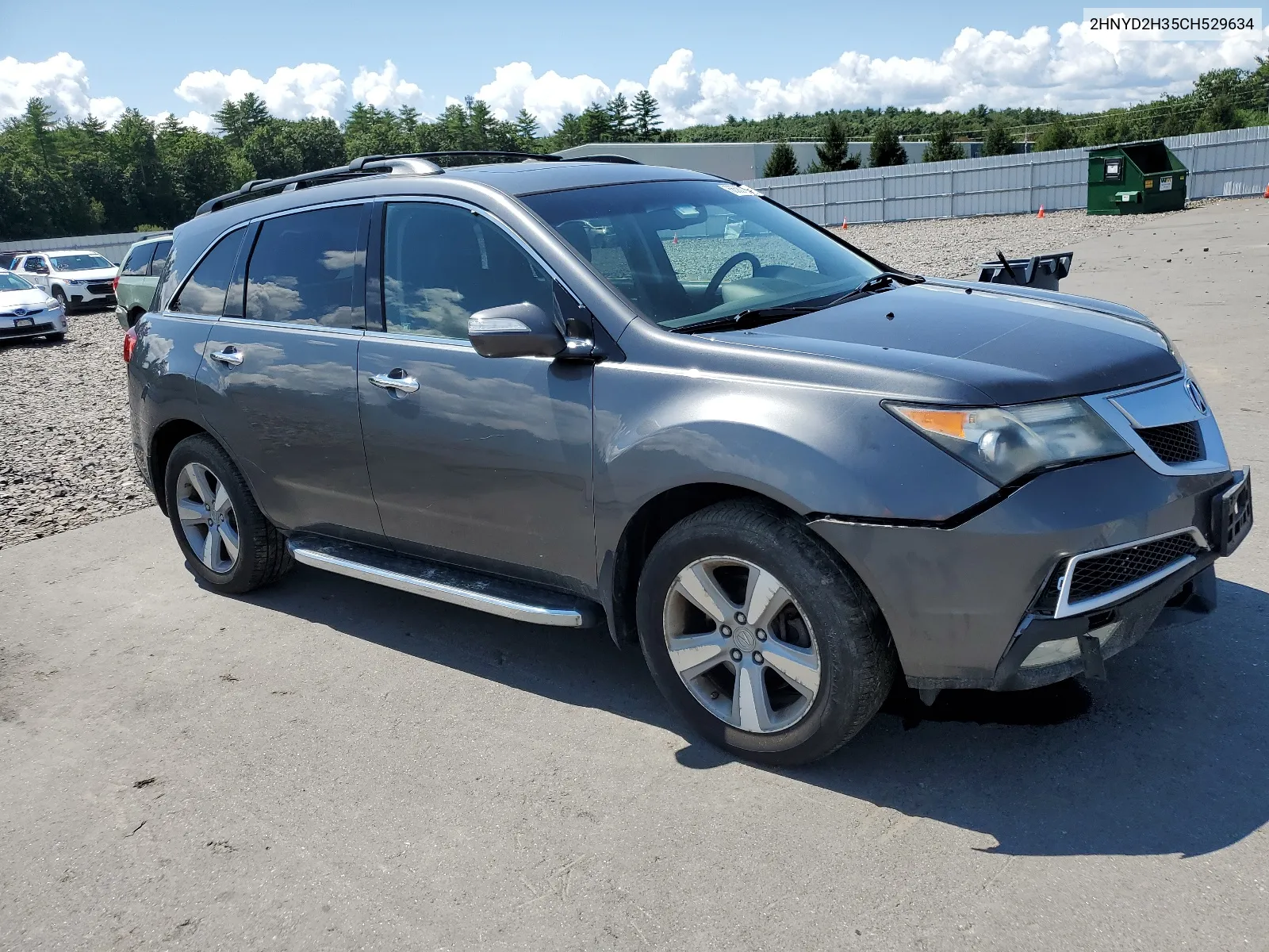 2012 Acura Mdx Technology VIN: 2HNYD2H35CH529634 Lot: 66580494