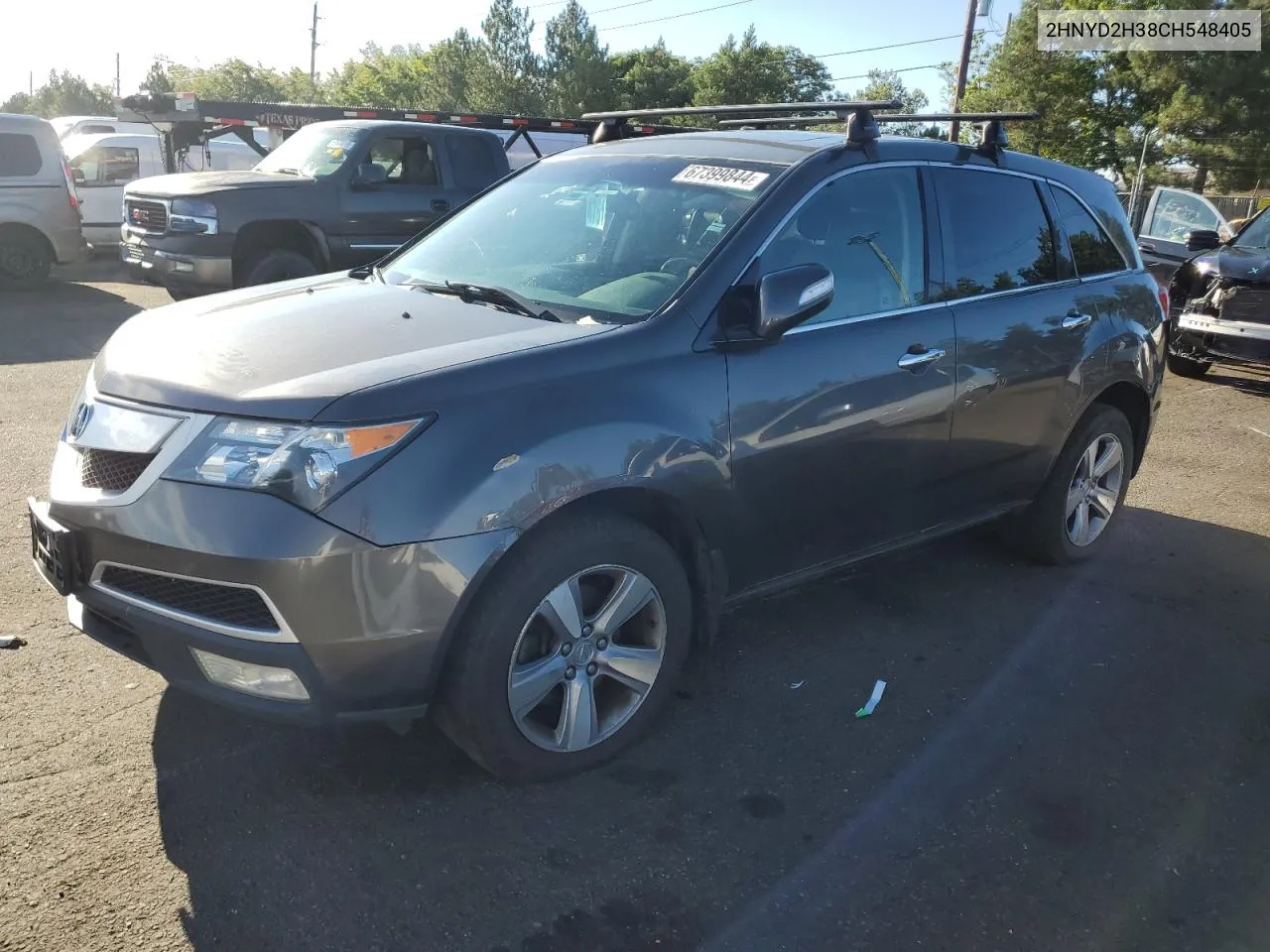 2012 Acura Mdx Technology VIN: 2HNYD2H38CH548405 Lot: 67399844