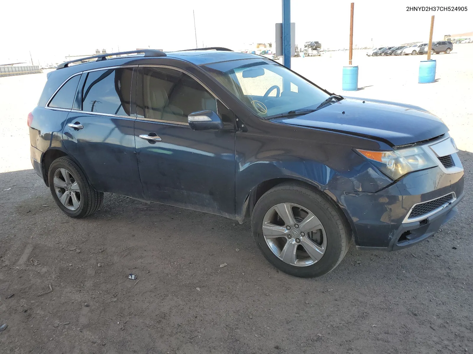 2012 Acura Mdx Technology VIN: 2HNYD2H37CH524905 Lot: 67856614