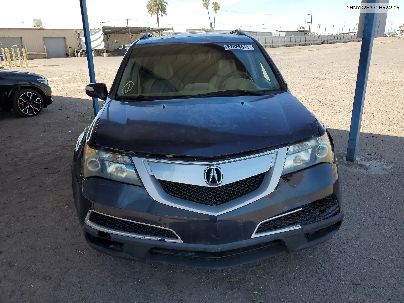 2012 Acura Mdx Technology VIN: 2HNYD2H37CH524905 Lot: 67856614