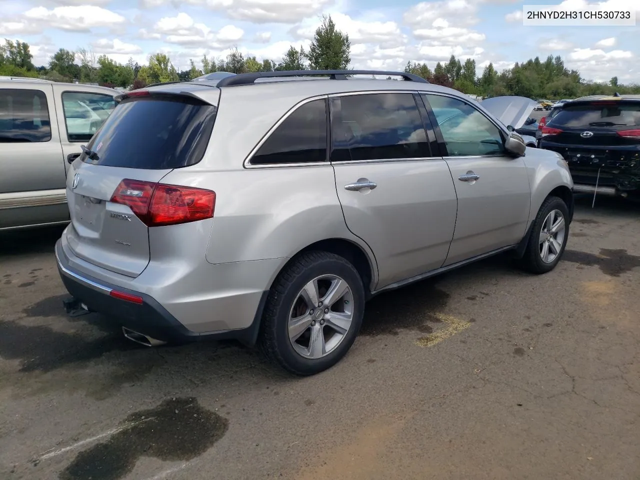 2012 Acura Mdx Technology VIN: 2HNYD2H31CH530733 Lot: 67857274