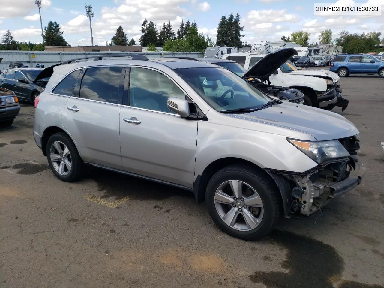 2012 Acura Mdx Technology VIN: 2HNYD2H31CH530733 Lot: 67857274