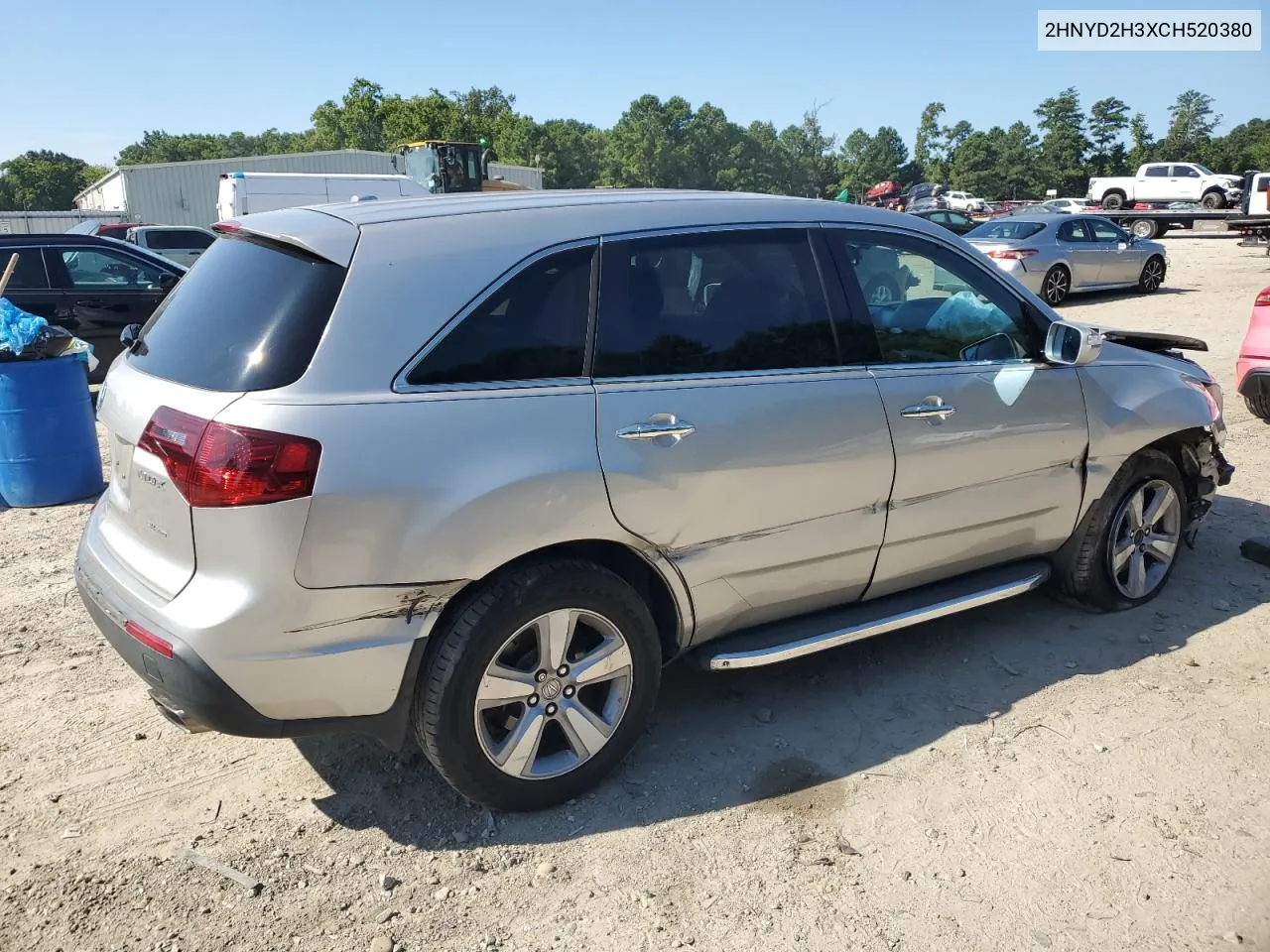 2012 Acura Mdx Technology VIN: 2HNYD2H3XCH520380 Lot: 67981174