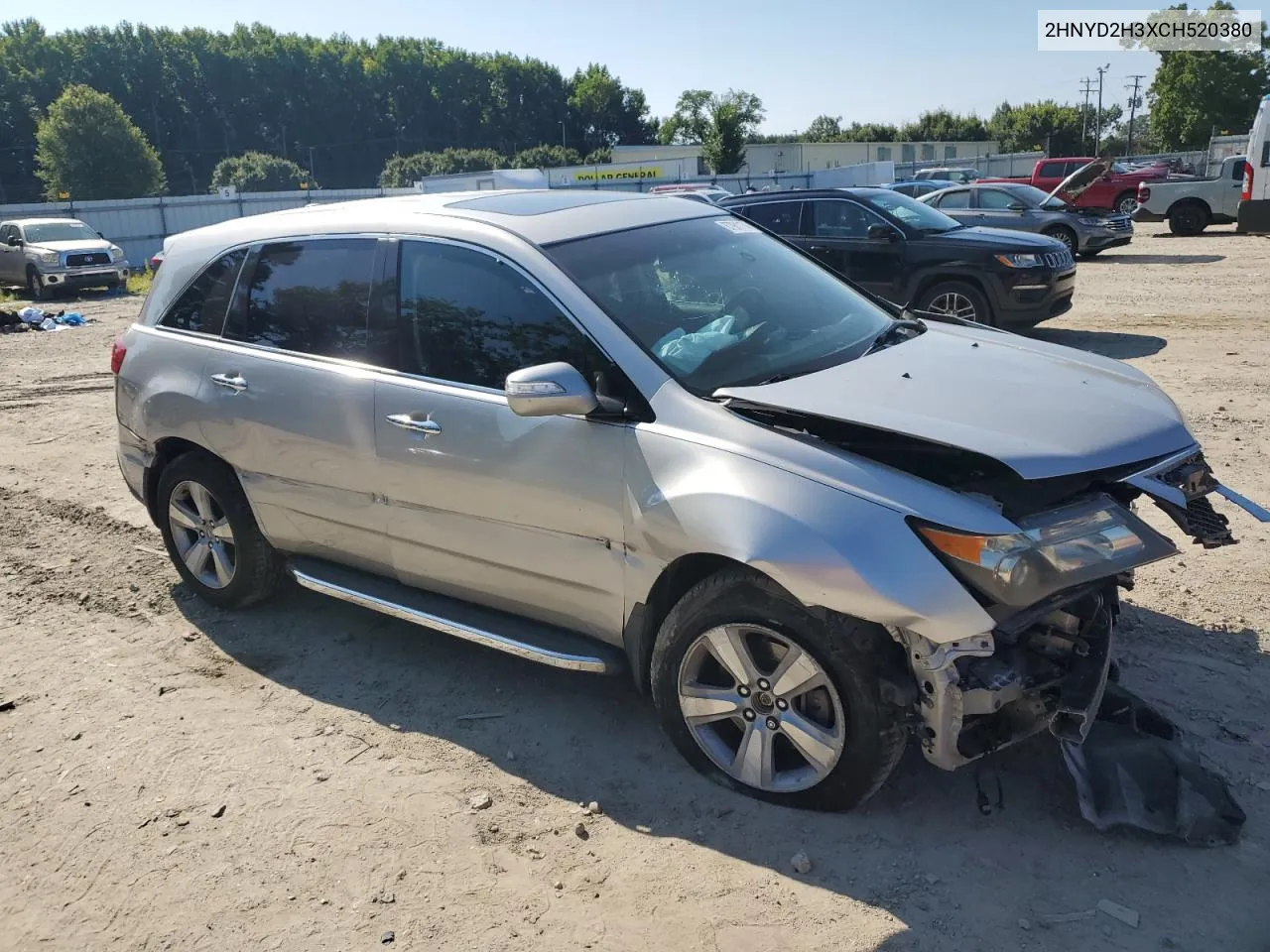 2012 Acura Mdx Technology VIN: 2HNYD2H3XCH520380 Lot: 67981174