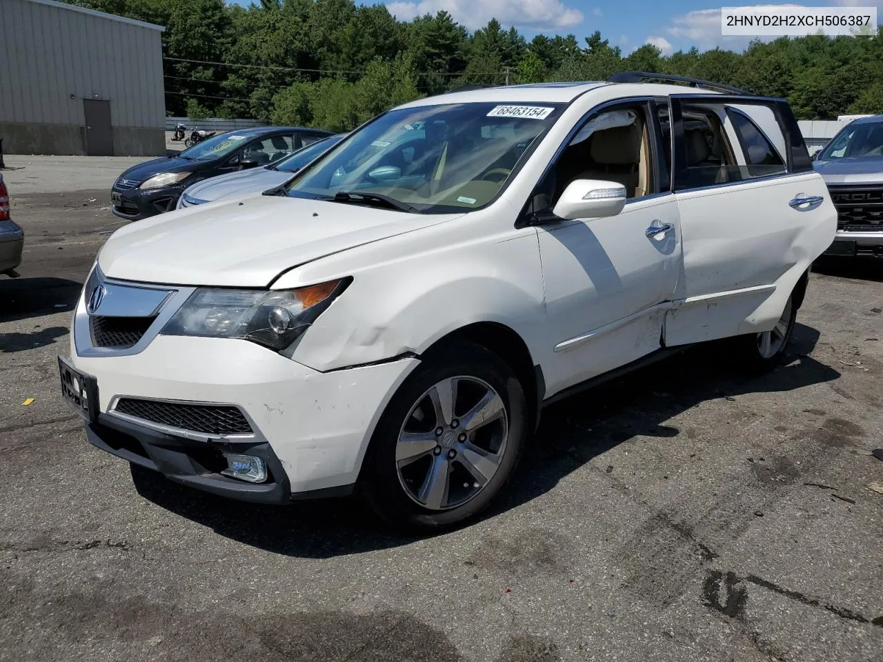 2012 Acura Mdx VIN: 2HNYD2H2XCH506387 Lot: 68463154