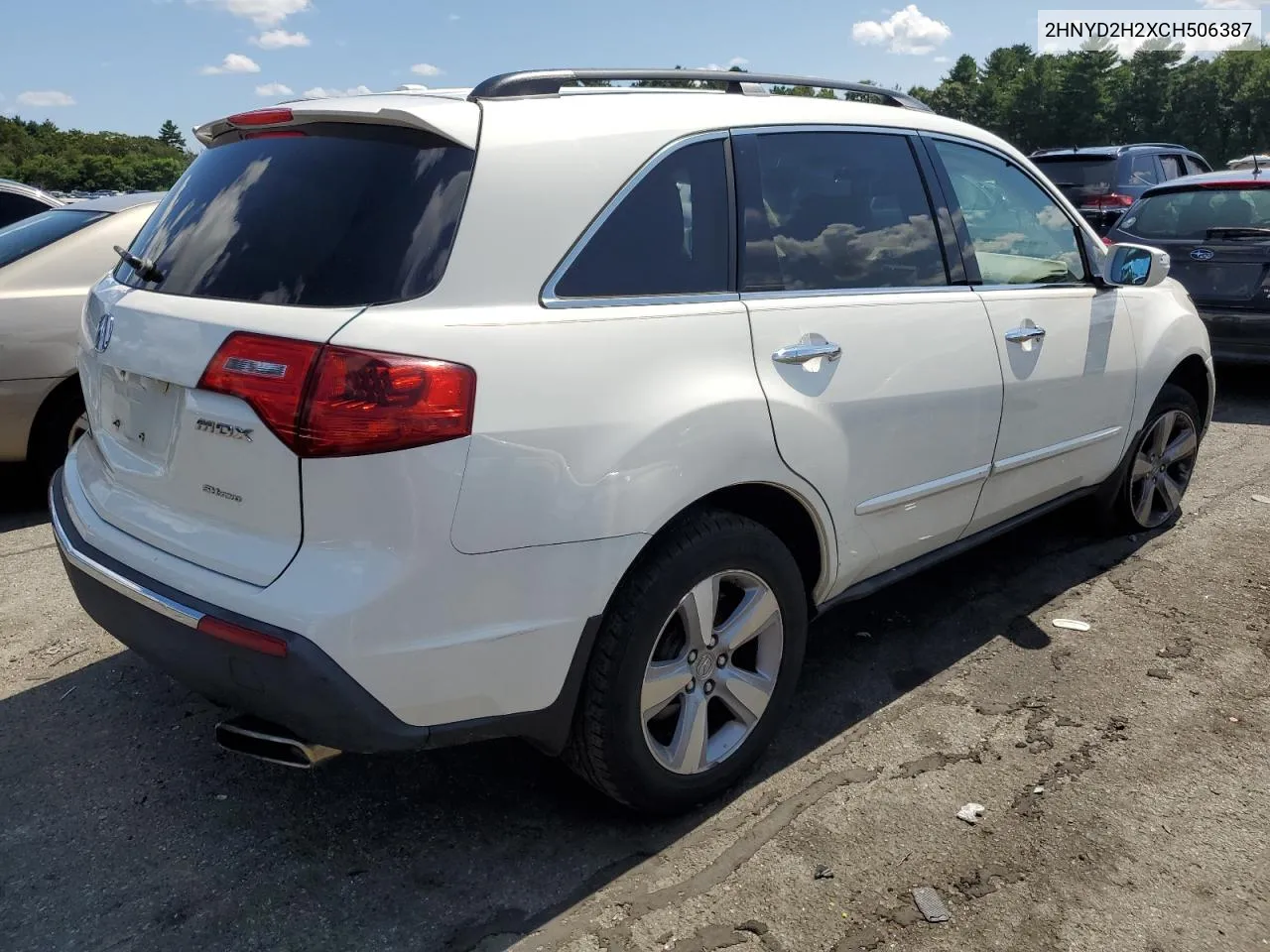 2012 Acura Mdx VIN: 2HNYD2H2XCH506387 Lot: 68463154