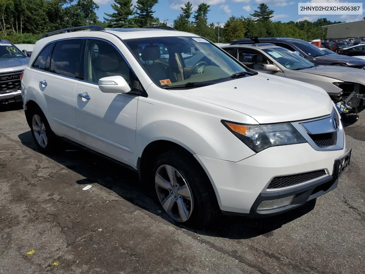 2012 Acura Mdx VIN: 2HNYD2H2XCH506387 Lot: 68463154