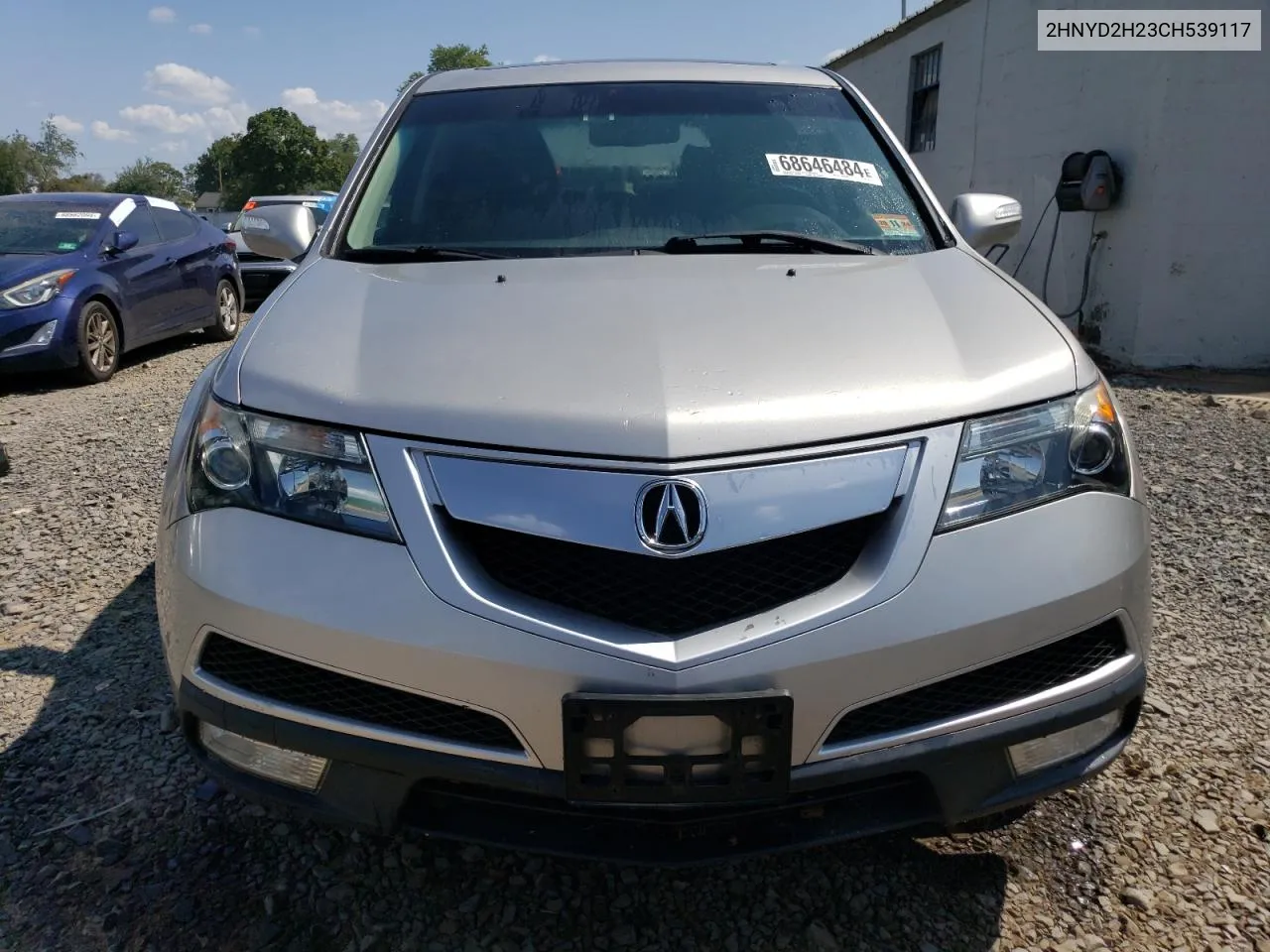 2012 Acura Mdx VIN: 2HNYD2H23CH539117 Lot: 68646484