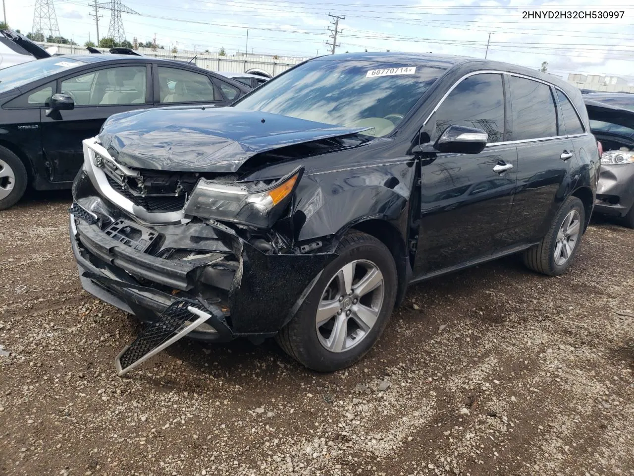 2012 Acura Mdx Technology VIN: 2HNYD2H32CH530997 Lot: 68770714