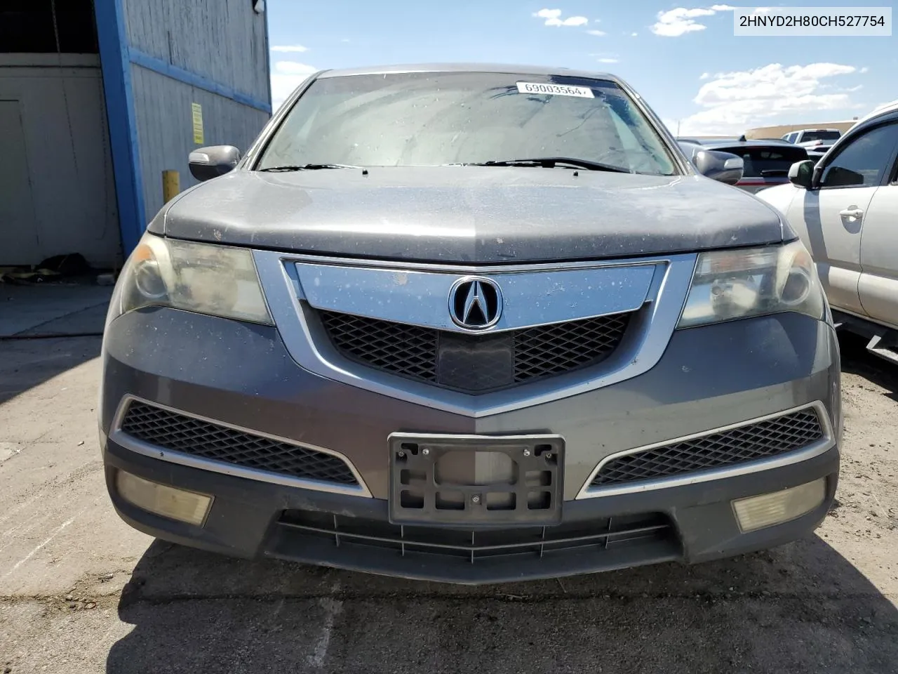 2012 Acura Mdx Advance VIN: 2HNYD2H80CH527754 Lot: 69003564