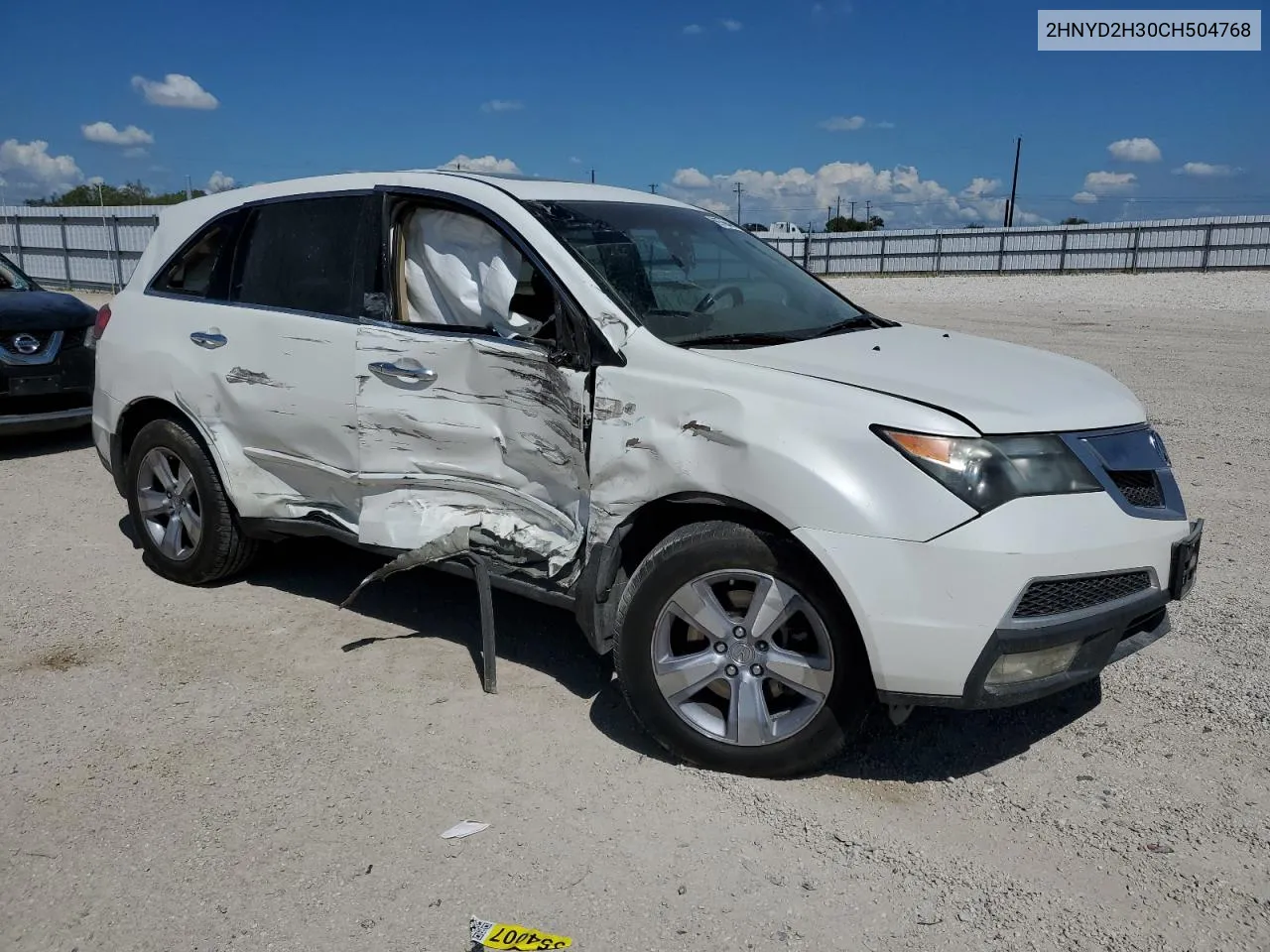 2012 Acura Mdx Technology VIN: 2HNYD2H30CH504768 Lot: 69769494