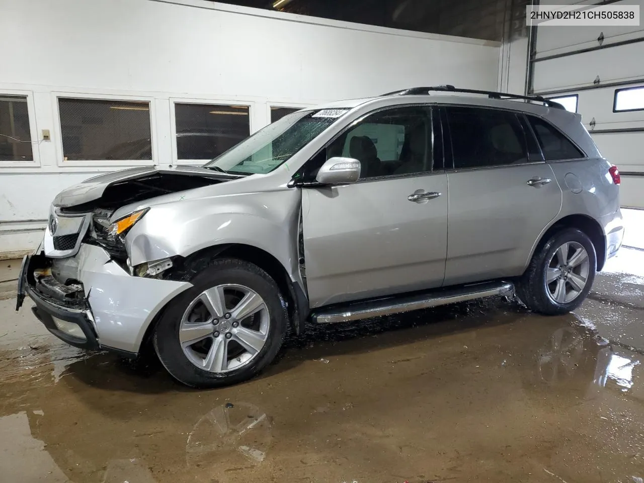 2012 Acura Mdx VIN: 2HNYD2H21CH505838 Lot: 70688284