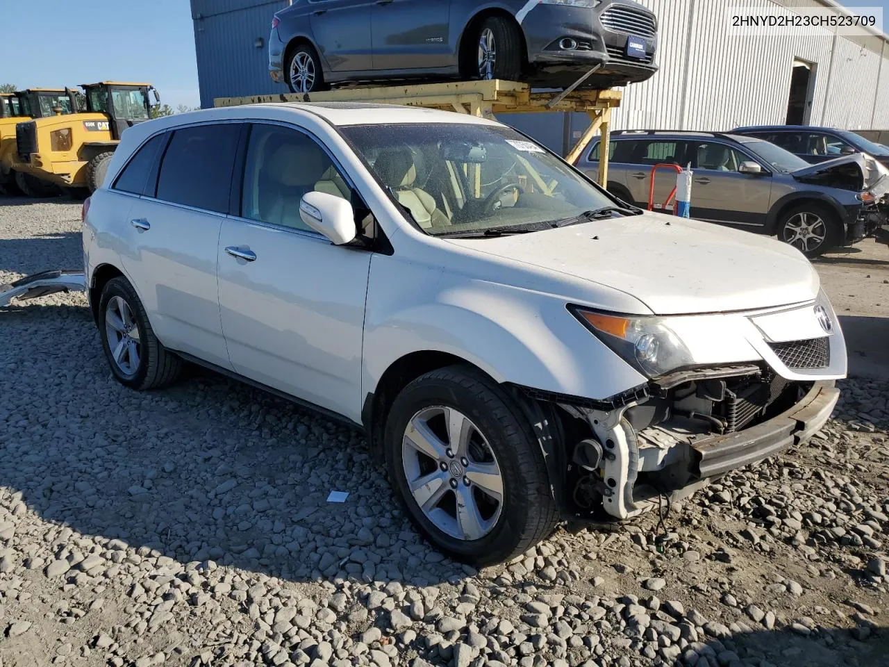 2012 Acura Mdx VIN: 2HNYD2H23CH523709 Lot: 70750494