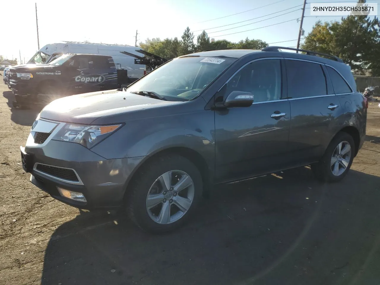 2012 Acura Mdx Technology VIN: 2HNYD2H35CH535871 Lot: 70843714