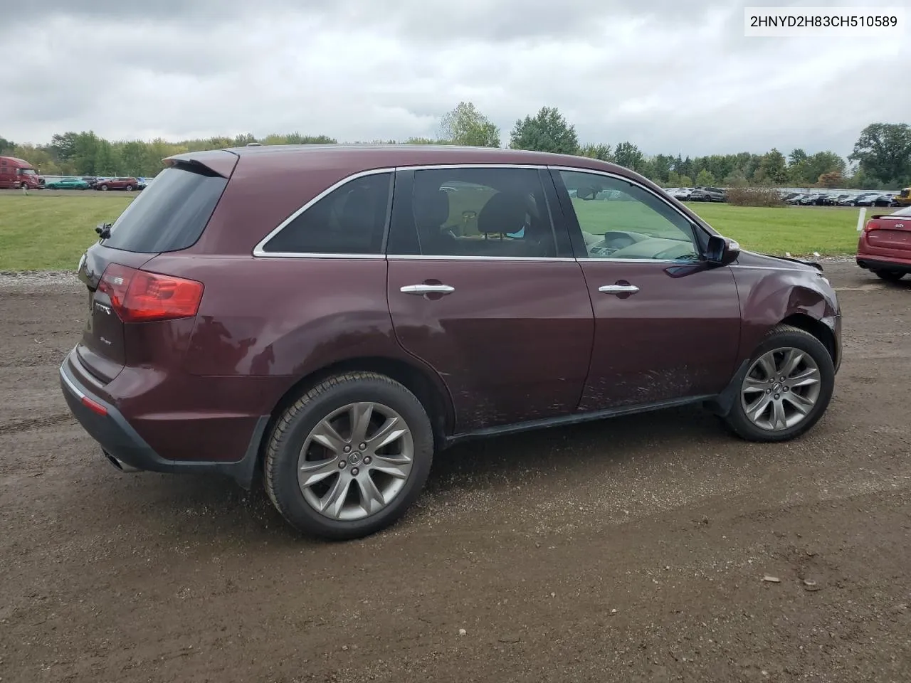 2012 Acura Mdx Advance VIN: 2HNYD2H83CH510589 Lot: 70902474